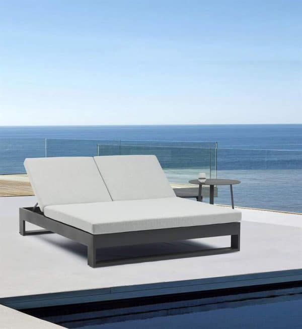 Double sun loungers antracita