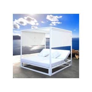 Outdoor aluminium double day bed