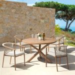 Jave round outdoor dining table Ibiza