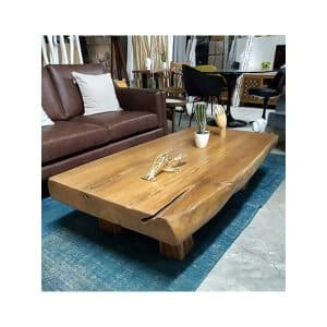 Sólido-natural-teca-madera-mesa de café
