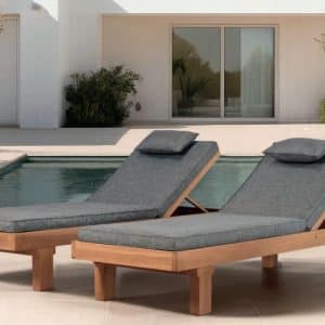 Tumbonas de madera de teca Roxas