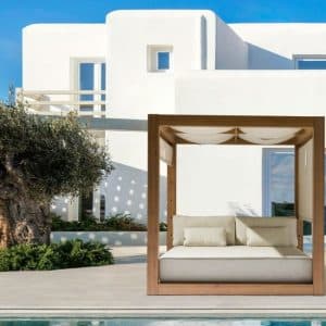 Cama doble Java para exteriores